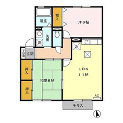 西湯屋 徒歩2分 1階の物件間取画像